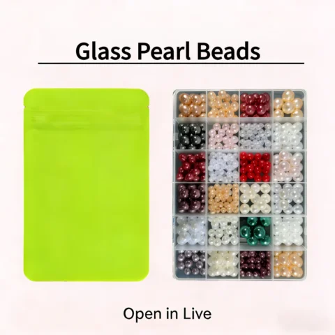 DIY Glass Pearl Beads Lucky Bags Has Surprise-Open in Live