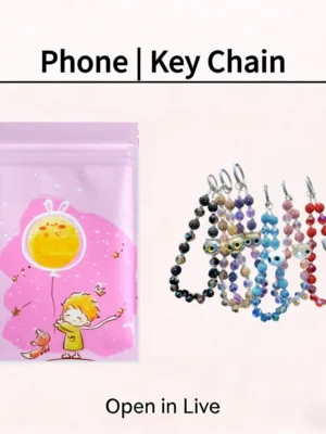 Mobile phone chain key chain lucky bags-Open in live