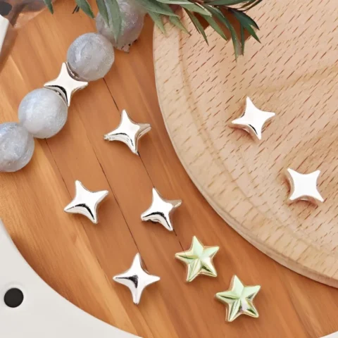 Star Spacer Beads for Jewelry Making