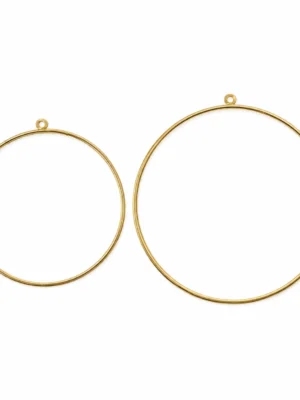 Gold Metal Hoops for DIY Hanging Decorations – 80mm & 100mm
