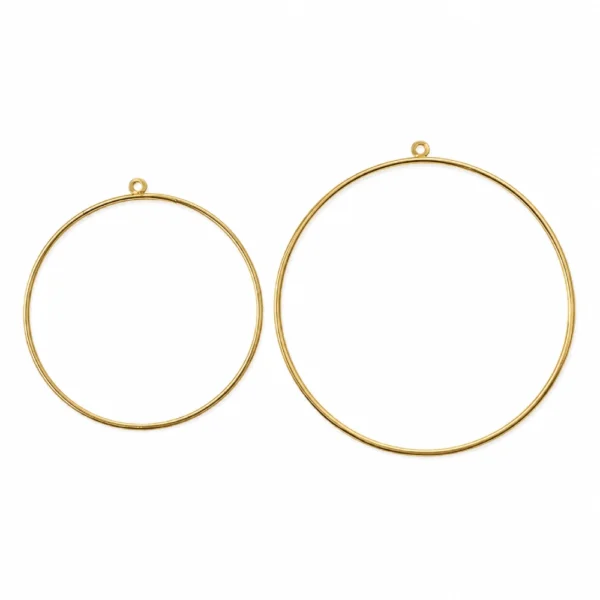Gold Metal Hoops for DIY Hanging Decorations – 80mm & 100mm