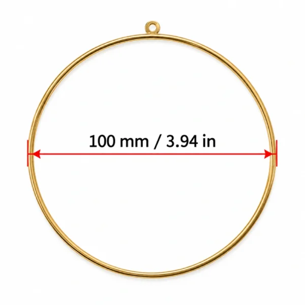 Gold Metal Hoops for DIY Hanging Decorations – 80mm & 100mm