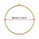 Gold Metal Hoops for DIY Hanging Decorations – 80mm & 100mm