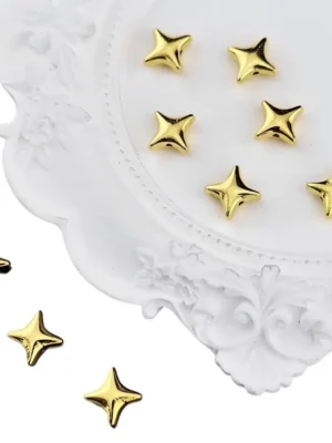 Golden five-pointed star