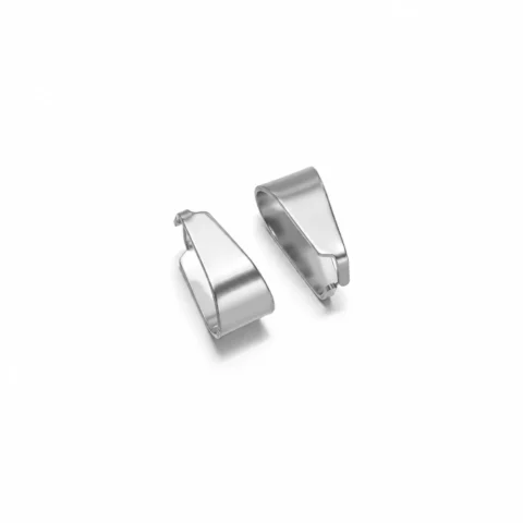 Stainless Steel Bean Clasps Silver