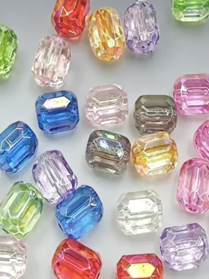 16mm Acrylic Barrel Beads for Jewelry Making