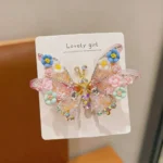 3D Butterfly Hair Clips – Rhinestone Cute Girls Hair Accessories