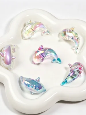 Acrylic Dolphin Beads for Beaded Pens