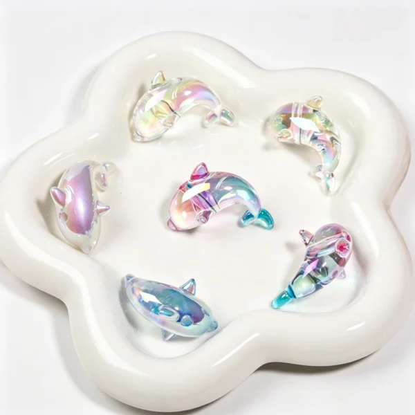 Acrylic Dolphin Beads for Beaded Pens