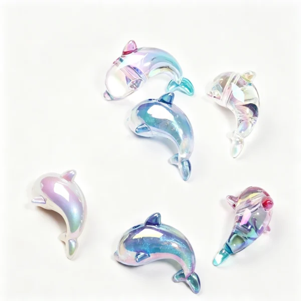 Acrylic Dolphin Beads for Beaded Pens