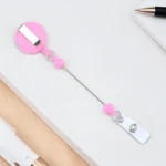 Beadable Badge Reel Clips – Retractable DIY ID Holder