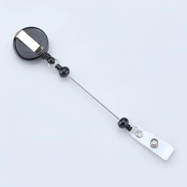 Beadable Badge Reel Clips – Retractable DIY ID Holder