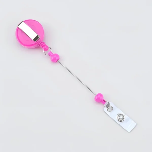 Beadable Badge Reel Clips – Retractable DIY ID Holder