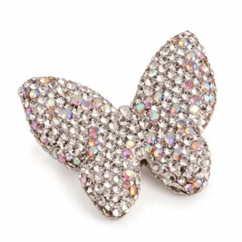 Rhinestone Butterfly Bead Dbb-l
