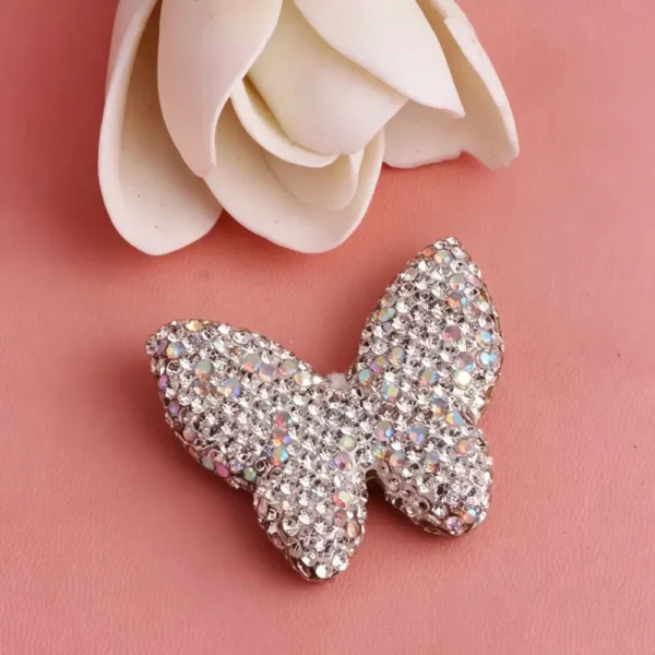Sparkling Diamond Butterfly Beads for Handmade Jewelry