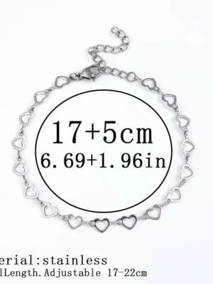 Versatile Titanium Steel Bracelet Love Steel Color