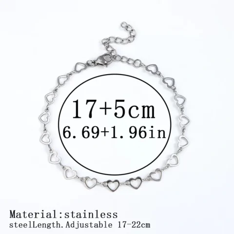 Versatile Titanium Steel Bracelet Love Steel Color