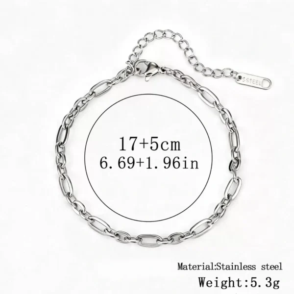 Minimalist Titanium Steel Bracelet – Unisex Everyday Jewelry