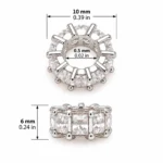 30 PCS Mixed 14K Micro-Inlaid Zircon Barrel Beads