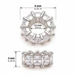 30 PCS Mixed 14K Micro-Inlaid Zircon Barrel Beads