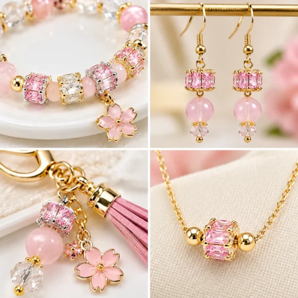 30 PCS Mixed 14K Micro-Inlaid Zircon Barrel Beads