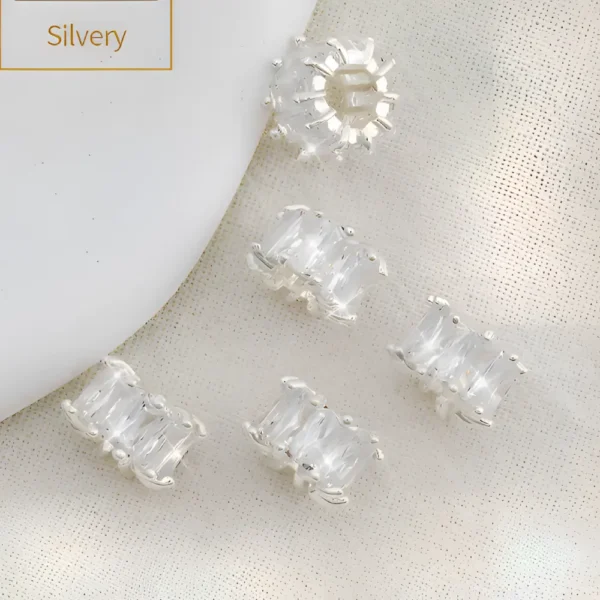 14K Micro inlaid Zircon Barrel Beads