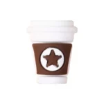 5PCS 3D Silicone Coffee Cup Charms Set