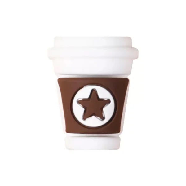 5PCS 3D Silicone Coffee Cup Charms Set