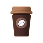 5PCS 3D Silicone Coffee Cup Charms Set