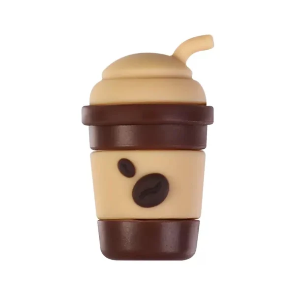 5PCS 3D Silicone Coffee Cup Charms Set