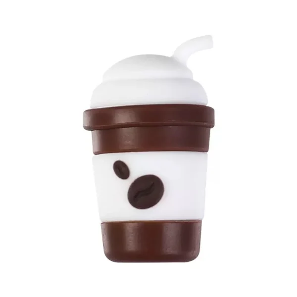 5PCS 3D Silicone Coffee Cup Charms Set