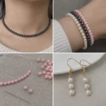 100 PCS 6mm Glass Pearl Beads for Jewelry Making