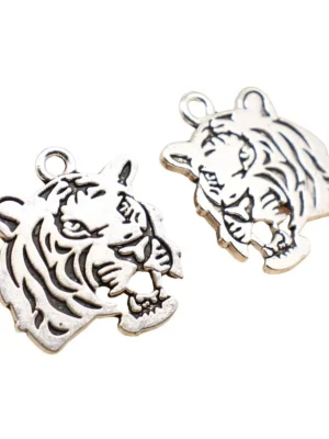 Ancient silver double-sided tiger