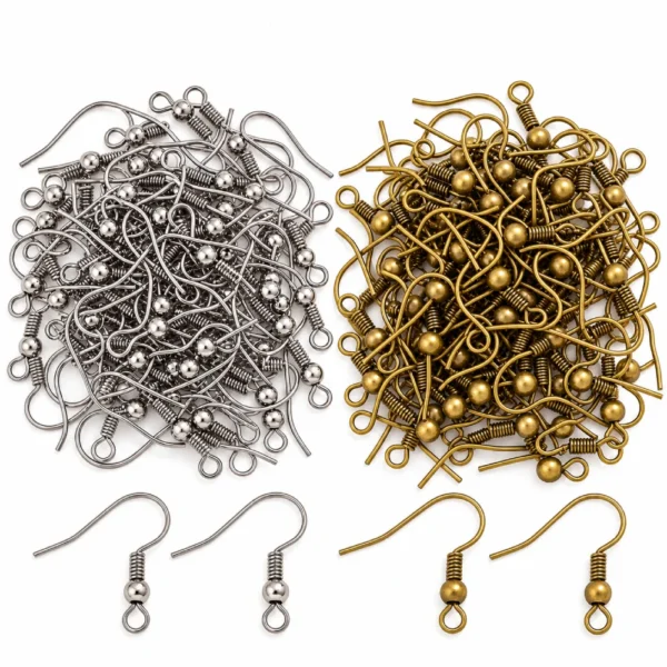 100 PCS Fishhook Earring Hooks for DIY Jewelry Making