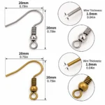 100 PCS Fishhook Earring Hooks for DIY Jewelry Making