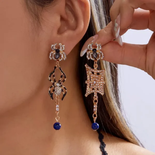 Halloween Pumpkin & Ghost Stud Earrings - Holiday Jewelry