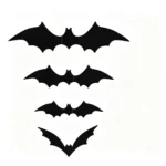 3D Halloween Bat Decorations – 12pcs Set
