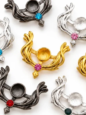 Mixed Color Angel Wing Bead Frames Details