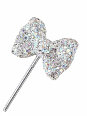 Rhinestone Bow Topper for DIY Beadable Pens
