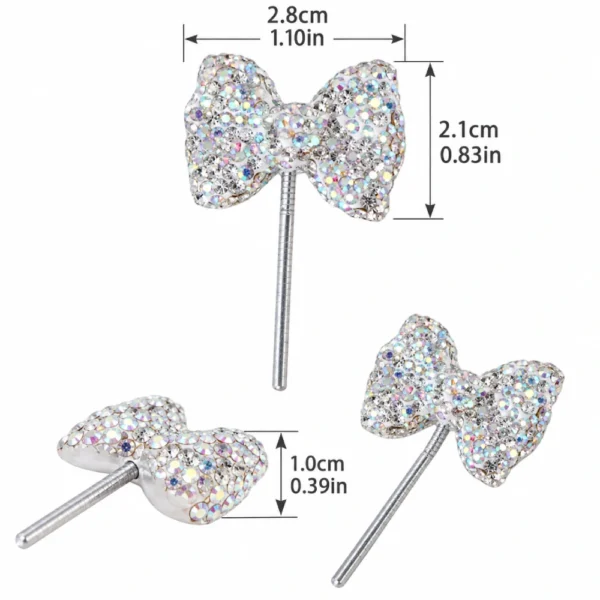 Rhinestone Bow Topper for DIY Beadable Pens