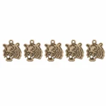 5 PCS Vintage Double-Sided Tiger Charms