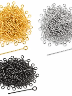 100 PCS Stainless Steel Open Eye Pins for Jewelry Making