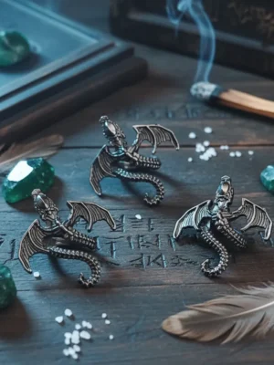 Antique Winged Dragon for Beadable Pens & DIY Crafts