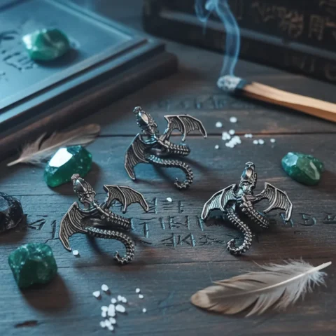 Antique Winged Dragon for Beadable Pens & DIY Crafts