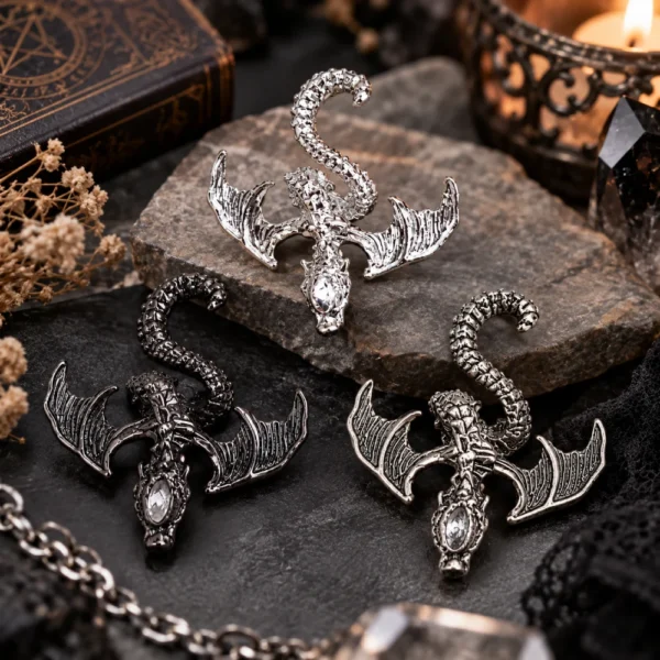 10PCS Antique Winged Dragon for Beadable Pens & DIY Crafts
