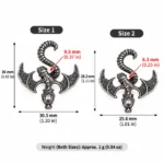 10PCS Antique Winged Dragon for Beadable Pens & DIY Crafts