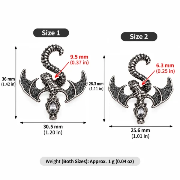 10PCS Antique Winged Dragon for Beadable Pens & DIY Crafts