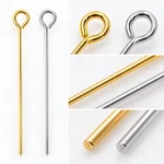 100 PCS Stainless Steel Open Eye Pins for Jewelry Making