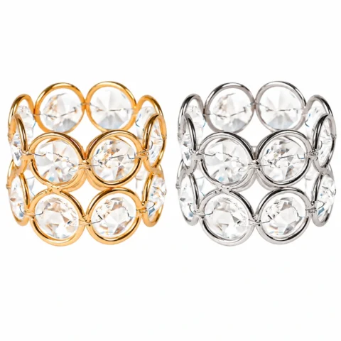 1PCS Crystal Decorative Ring –  for Crafts & Home Decor