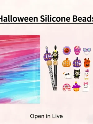 Halloween Silicone Beads for Pens